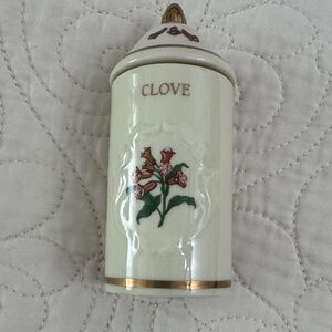 Floral Ceramic Clove Canister